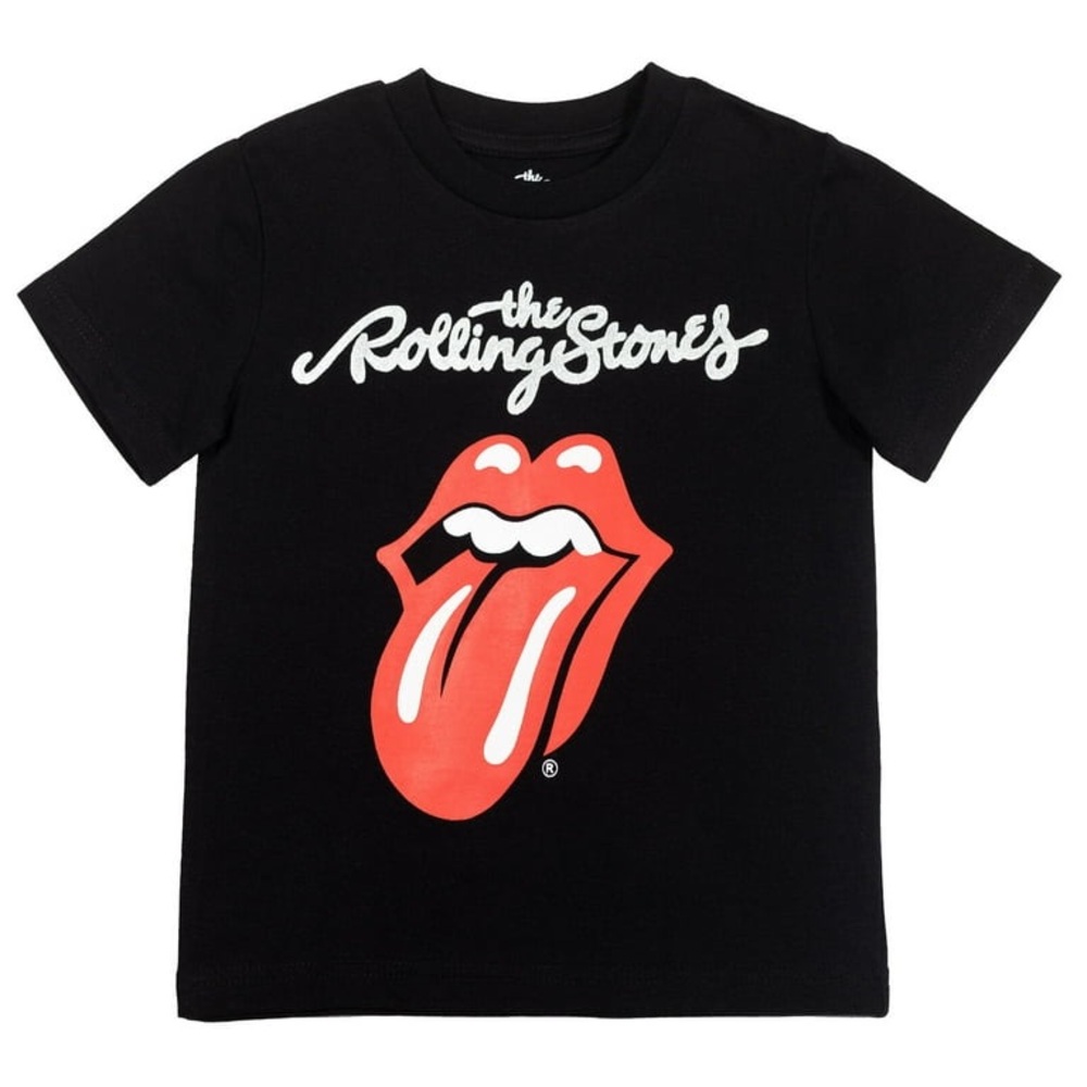 The Rolling Stones Kids Black and Red Tee